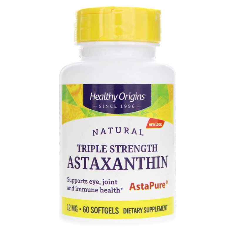 Astaxanthin Triple Strength 12 Mg Healthy Origins 